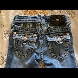 Girls size 8 miss me bootcut jeans